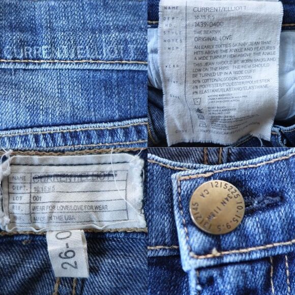 Current/Elliott Beatnik Ordinary Love Jeans - Picture 8 of 8